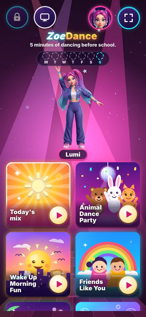 The song picker on a phone.
